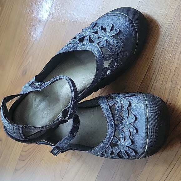 EUC JBU by Jambu Wildflower Mary Jane Sandals Women's Blue Size 9 - Picture 1 of 5
